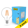123led E27 LED dimmable filament globe bulb 4.5W (40W) (6-pack) LDR02095 - 1
