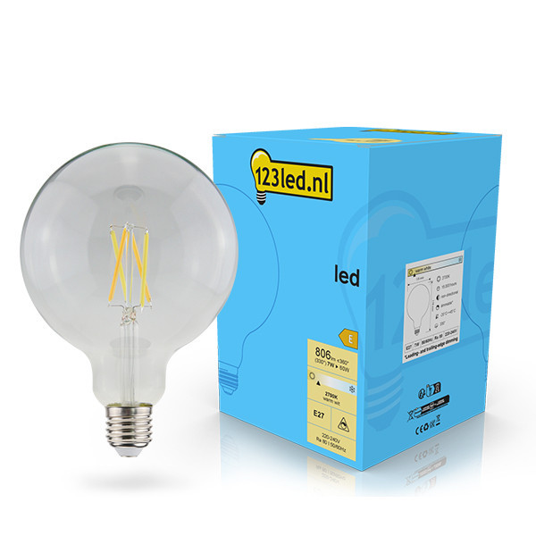 123led E27 LED dimmable filament globe bulb 7W (60W) LDR02104 - 1