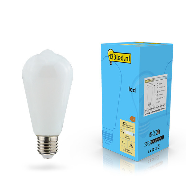 123led E27 LED dimmable filament matte Edison bulb 4.5W (40W) LDR02112 - 1
