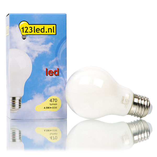 123led E27 LED dimmable matte pear bulb 4.5W (40W) LDR01522 - 1