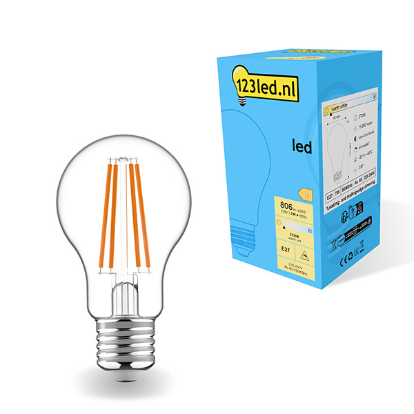 123led E27 LED dimmable pear filament bulb 7W (40W) LDR01802 - 1