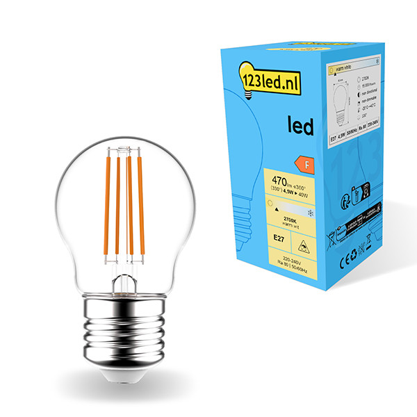 123led E27 LED filament ball bulb 4.5W (40W) LDR01824 - 1