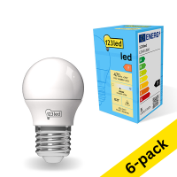 123led E27 LED matte ball bulb 4.9W (40W) | 4000K (6-pack)