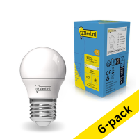 123led E27 LED matte ball bulb 6.5W (60W) | 2700K (6-pack)