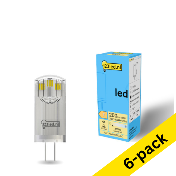 123led G4 LED capsule 1.6W (20W) (6-pack) LDR01929 - 1
