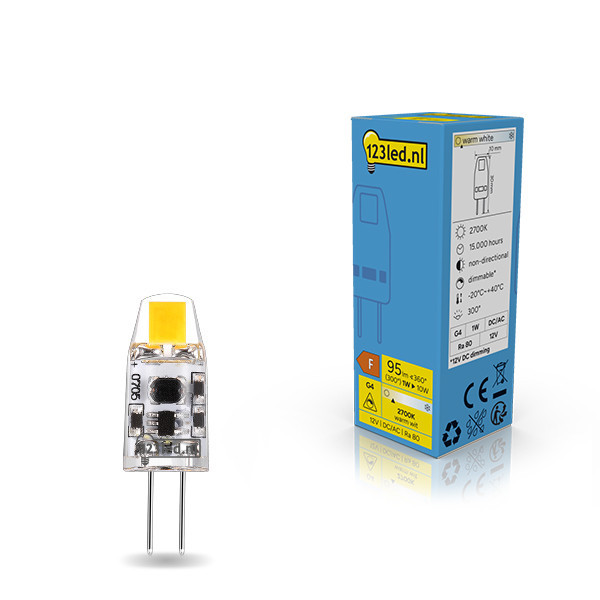 123led G4 LED capsule dimmable 1.1W (14W) LDR01938 - 1
