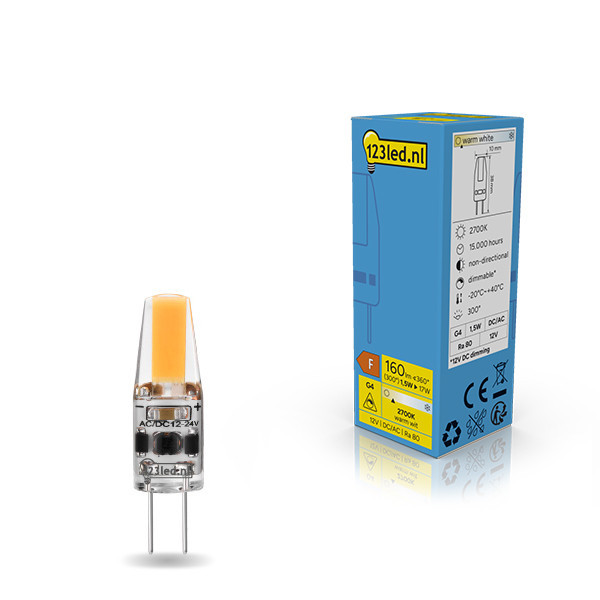 123led G4 LED dimmable capsule 1.5W (17W) LDR01942 - 1