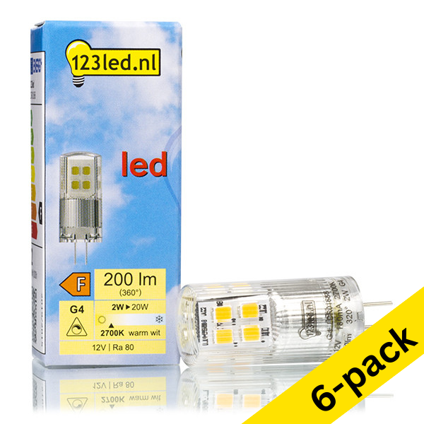 123led G4 LED dimmable capsule 2W (20W) (6-pack) LDR01687 - 1