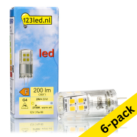 123led G4 LED dimmable capsule 2W (20W) (6-pack)