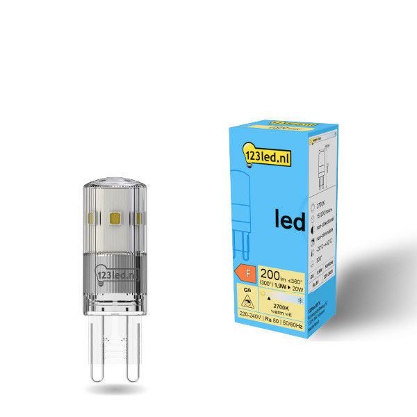 123led G9 LED clear capsule 1.9W (20W) LDR01948 - 1