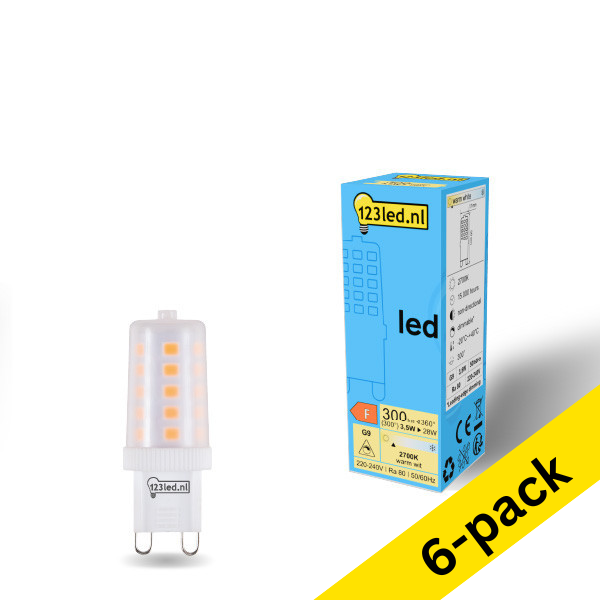 123led G9 LED dimmable matte capsule 3.5W (28W) (6-pack) LDR01957 - 1