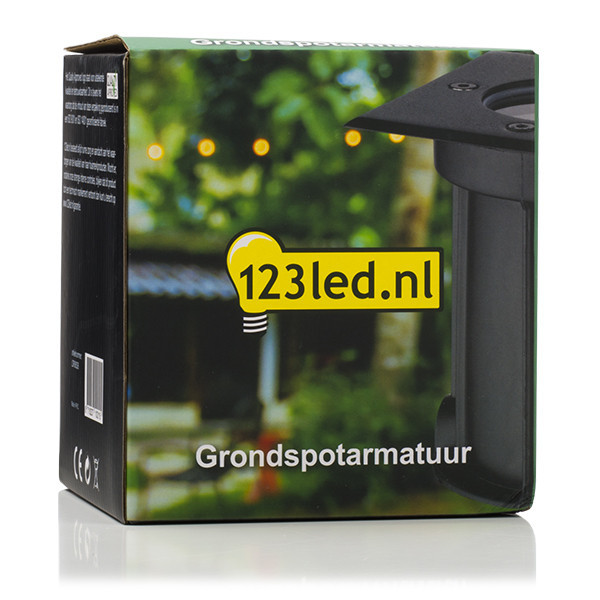 123led GU10 LED black Athens ground spotlight LDR08526 - 5
