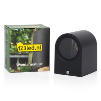 123led GU10 LED black Sacramento wall light LDR08500