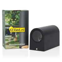 123led GU10 LED black Santa Barbara wall light LDR08503