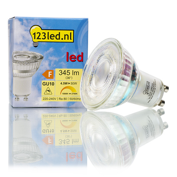 123led GU10 LED dimmable atmospheric spotlight 4.5W (50W) LDR01650 - 1