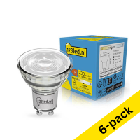 123led GU10 LED dimmable glass spotlight 3W (35W) | 4000K (6-pack)