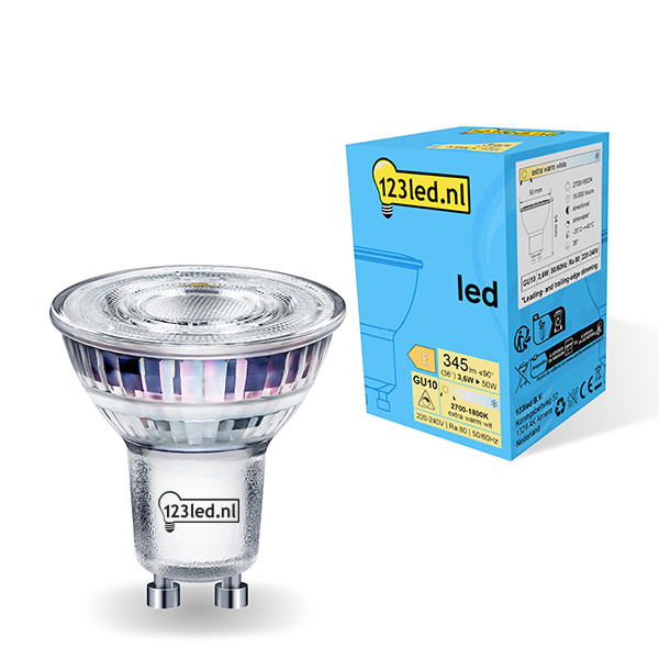 123led GU10 LED dimmable spotlight 3.6W (50W) LDR01732 - 1