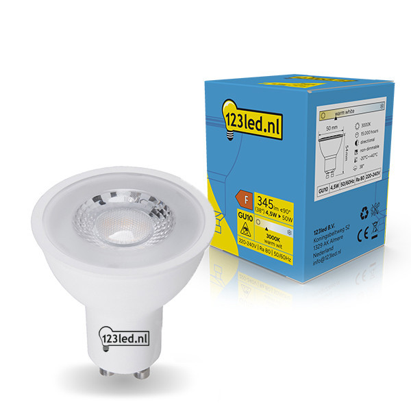 123led GU10 LED glass spotlight 4.5W (50W) | 3000K LDR02453 - 1