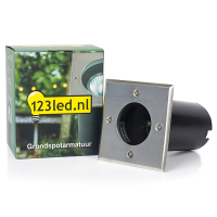 123led GU10 LED stainless steel Athens ground spotlight LDR08506