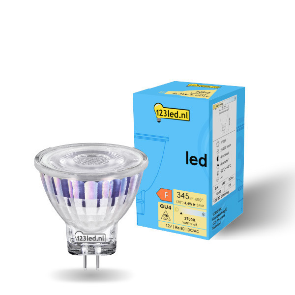 123led GU4 LED dimmable spotlight 4.4W (35W) LDR01964 123led GU4 LED dimmable spotlight 4.4W (35W) LDR01964 - 1