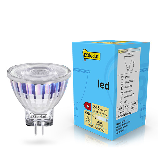 123led GU4 LED dimmable spotlight 4.5W (35W) LDR02066 - 1