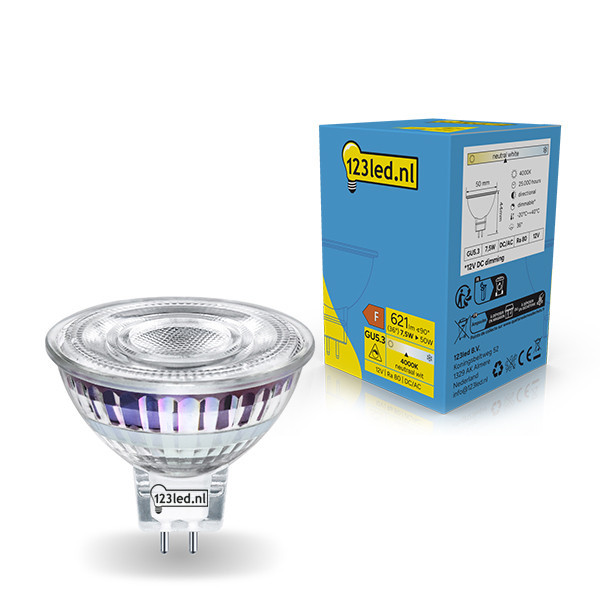 123led GU5.3 LED dimmable spotlight 7.5W (50W) | 4000K LDR02310 - 1