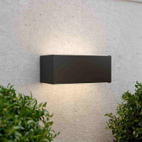 LED anthracite Chelsea solar wall lamp | 3000K, 100 lumens LDR09019
