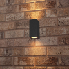 LED anthracite San Francisco up & down wall lamp | Suitable for 2 x GU10 | IP44 LDR06282 - 1