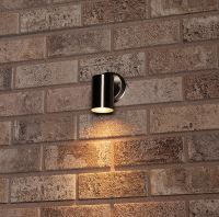 LED stainless steel Stockholm round wall lamp | GU10 | IP44 LDR01380