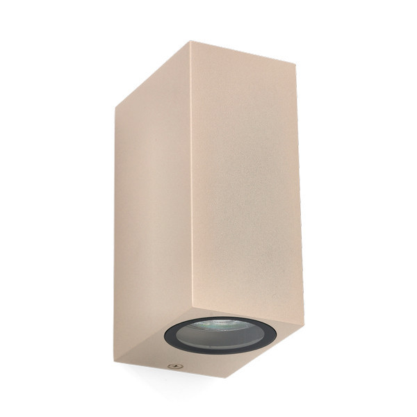 Outdoor wall lamp GU10 | San Francisco Up & Down | IP44 | sand-coloured LDR08844 - 1