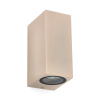 Outdoor wall lamp GU10 | San Francisco Up & Down | IP44 | sand-coloured LDR08844 - 1