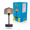 Rechargeable dimmable table lamp 24cm | Cairo | 1800-3000-5000K | IP20 | black LDR08868 - 1