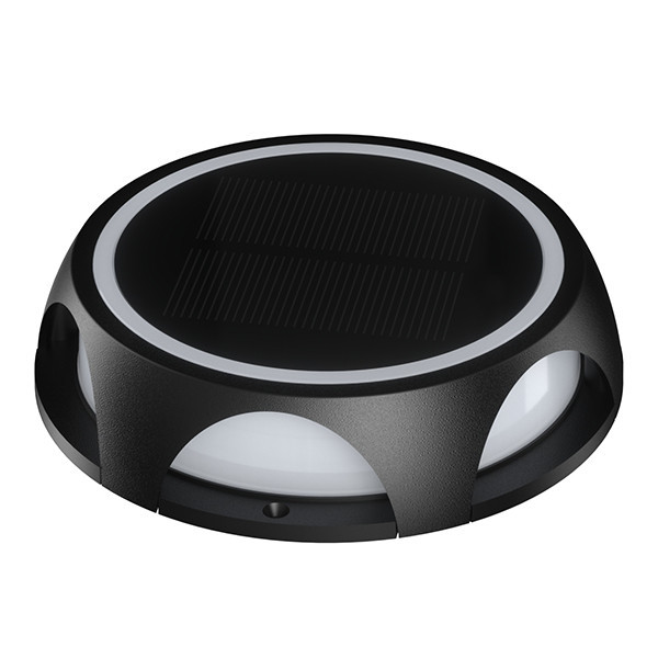 Solar spike/wall lamp | Bari round | 3000K | IP65 | black LDR08730 - 1