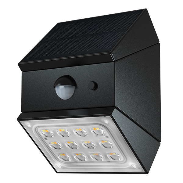 Solar wall lamp with motion sensor | Magic Cube | 3000-4000-6000K | IP65 | black LDR08856 - 1