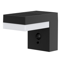 Solar wall lamp with sensor | Bologna | 3000K | IP44 | black LDR08732