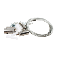 Suspension set for LED panels with 4 steel wires LDR03279 - 1