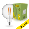 123led Ultra Efficient E27 LED clear filament globe G125 bulb 2.2W (40W) | 2700K (6-pack) LDR02411 - 1