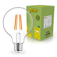 123led Ultra Efficient E27 LED clear filament globe G95 bulb 2.2W (40W) | 2700K LDR02408