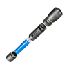 123led aluminum rechargeable flashlight | 5000K LDR06746 - 6