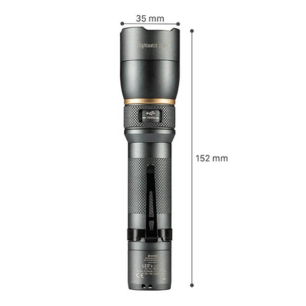 123led aluminum rechargeable flashlight | 5000K LDR06746 - 7