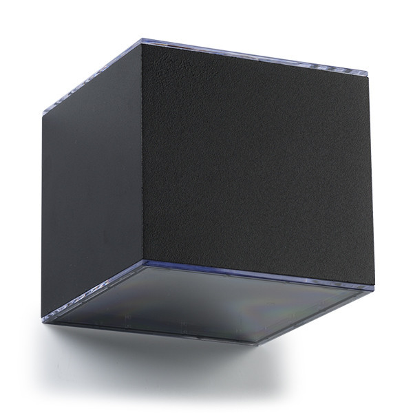 123led black Avon down solar wall lamp LDR08534 - 4