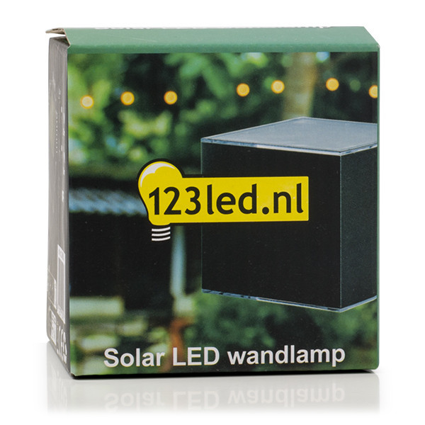 123led black Avon down solar wall lamp LDR08534 - 6