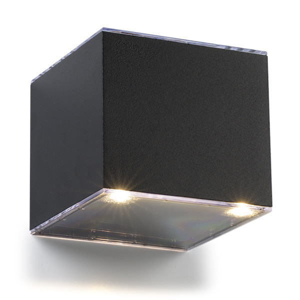 123led black Avon down solar wall lamp LDR08534 - 2