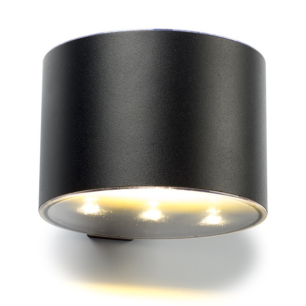 123led black Gloucester solar wall lamp LDR08536 - 2