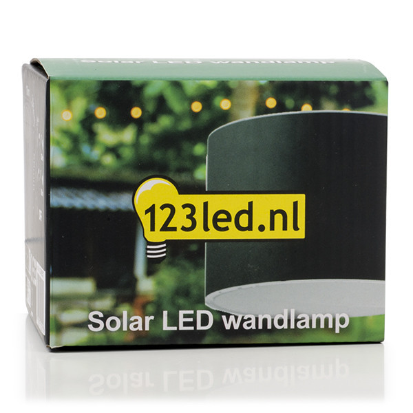 123led black Gloucester up & down solar wall lamp LDR08537 - 6