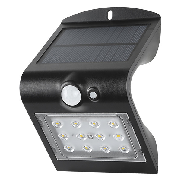123led black Osaka solar wall lamp with sensor LDR08574 - 2