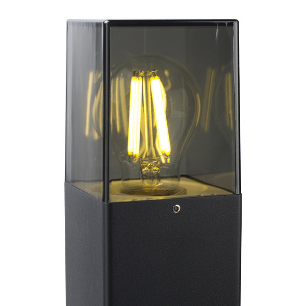 123led black Smokey garden lantern | Suitable for 1 x E27 LDR08515 - 3