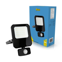 123led black floodlight with sensor 20W | 6500K | 2400 lumens | IP65 LDR02205