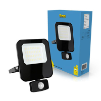 123led black floodlight with sensor 30W | 6500K | 3600 lumens | IP65 LDR02207