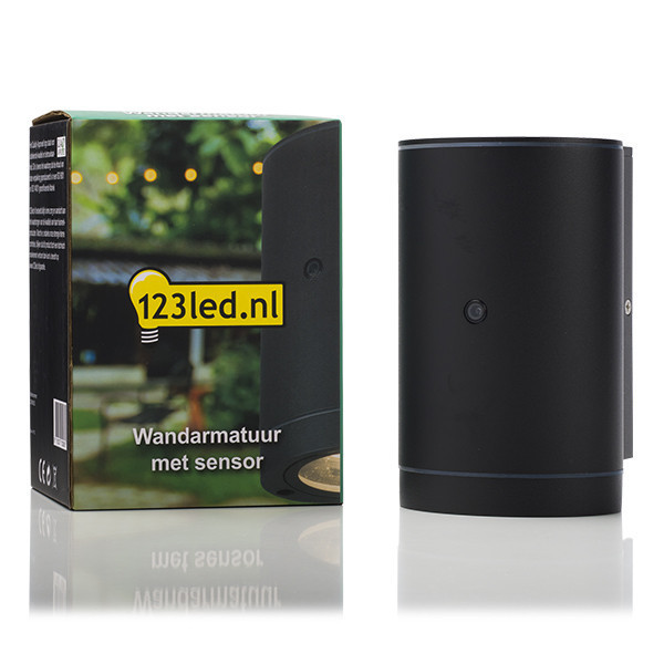 123led black oval Kingston wall lamp with sensor | Suitable for 1 x GU10 LDR08523 - 2